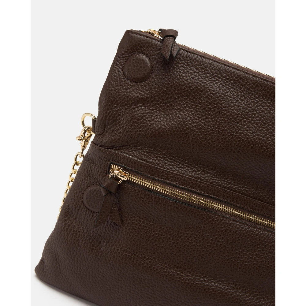 Cuoieria Fiorentina | Borsa A Tracolla Reversibile Velvet In Pelle Bottalata | Cioccolato