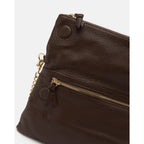 Cuoieria Fiorentina | Borsa A Tracolla Reversibile Velvet In Pelle Bottalata | Cioccolato