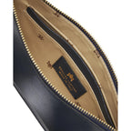 Cuoieria Fiorentina | Borsa A Spalla e Pochette Bella In Pelle Palmellata | Navy