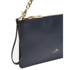 Cuoieria Fiorentina | Borsa A Spalla e Pochette Bella In Pelle Palmellata | Navy