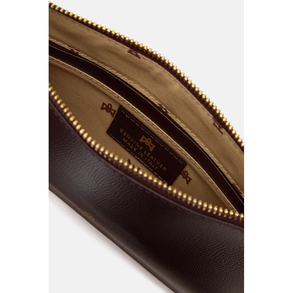Cuoieria Fiorentina | Borsa A Spalla E Pochette Bella In Pelle Palmellata | Testa Di Moro