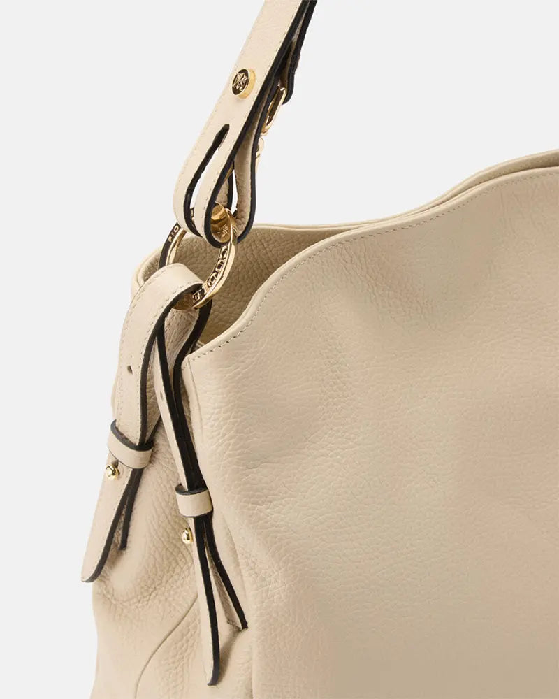 Cuoieria Fiorentina | Borsa Hobo Medium Velvet in Vera Pelle Bottalata | Prosecco Made in Italy