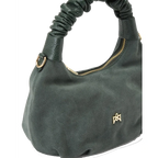 Cuoieria Fiorentina | Borsa Hobo Piccola Chop In Pelle Scamosciata | Muschio