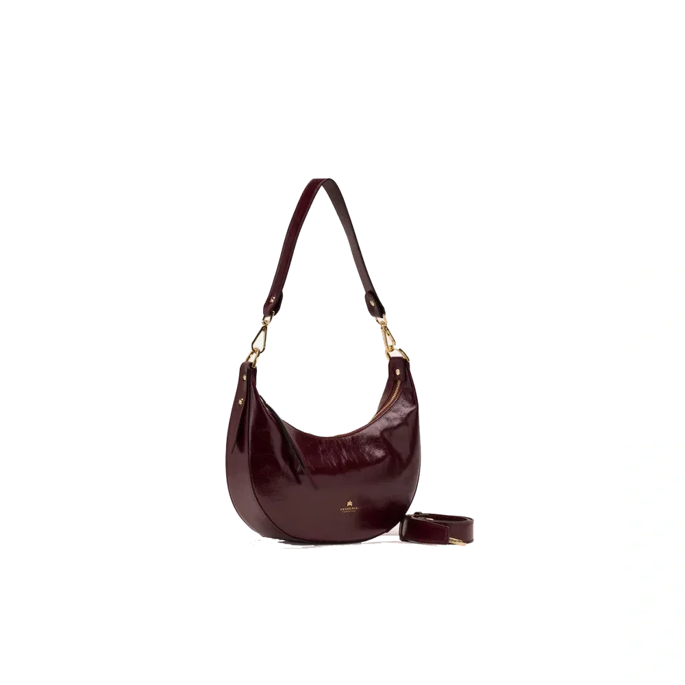 Cuoieria Fiorentina | Borsa Hobo Piccola Eva In Pelle Soft Vintage | Amarena