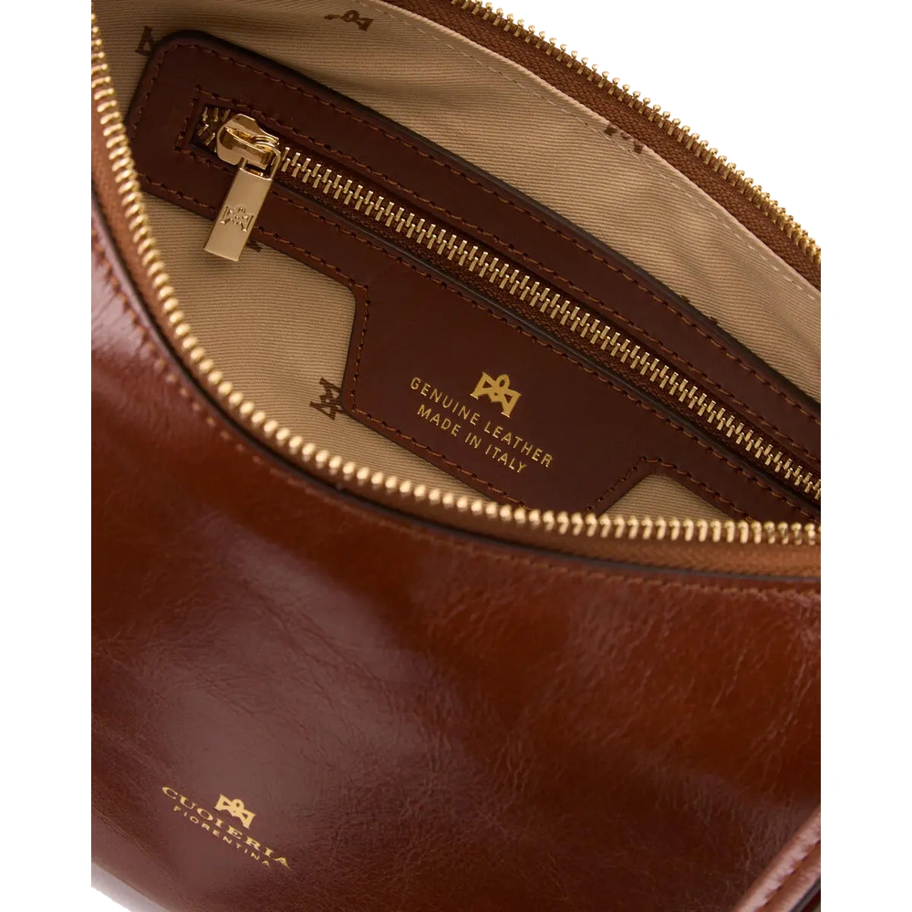 Cuoieria Fiorentina | Borsa Hobo Piccola Eva In Pelle Soft Vintage | Caramel