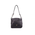 Cuoieria Fiorentina | Borsa Hobo Piccola Velvet In Pelle Bottalata | Nero