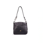 Cuoieria Fiorentina | Borsa Hobo Piccola Velvet In Pelle Bottalata | Nero