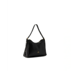Cuoieria Fiorentina | Borsa Hobo Squadrata Eva In Pelle Bottalata | Nero