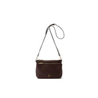 Cuoieria Fiorentina | Borsa A Tracolla Double Pouch Velvet In Pelle Bottalata | Cioccolato
