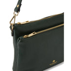 Cuoieria Fiorentina | Borsa A Tracolla Double Pouch Velvet In Pelle Bottalata | Muschio