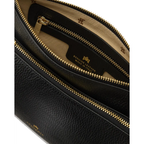 Cuoieria Fiorentina | Borsa A Tracolla Double Pouch Velvet In Pelle Bottalata | Nero