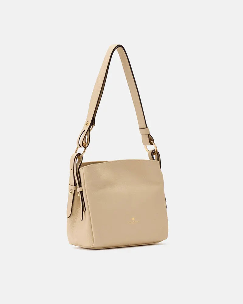 Cuoieria Fiorentina | Borsa a Spalla Piccola Velvet in Vera Pelle | Prosecco Made in Italy
