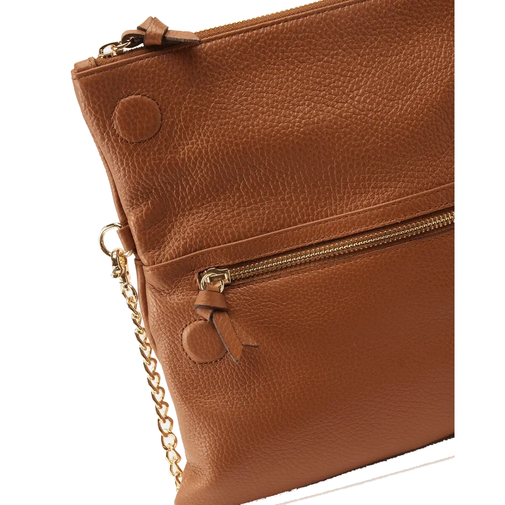 Cuoieria Fiorentina | Borsa a Spalla Velvet in Vera Pelle Bottalata | Caramel