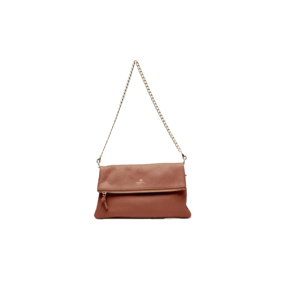 Cuoieria Fiorentina | Borsa a Spalla Velvet in Vera Pelle Bottalata | Caramel