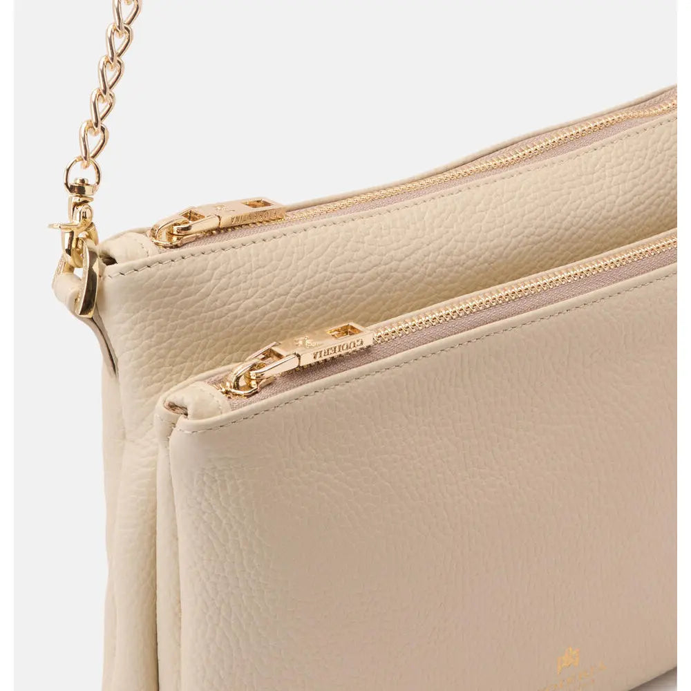 Cuoieria Fiorentina | Double Pouch Velvet in Pelle Bottalata | Prosecco