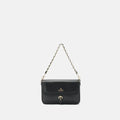 Cuoieria Fiorentina | Flap Bag Eva in Pelle Palmellato | Nero
