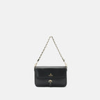 Cuoieria Fiorentina | Flap Bag Eva in Pelle Palmellato | Nero