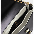 Cuoieria Fiorentina | Flap Bag Eva in Pelle Palmellato | Nero