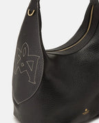 Cuoieria Fiorentina | Borsa Hobo Grande Maxima In Vera Pelle | Nero Made In Italy