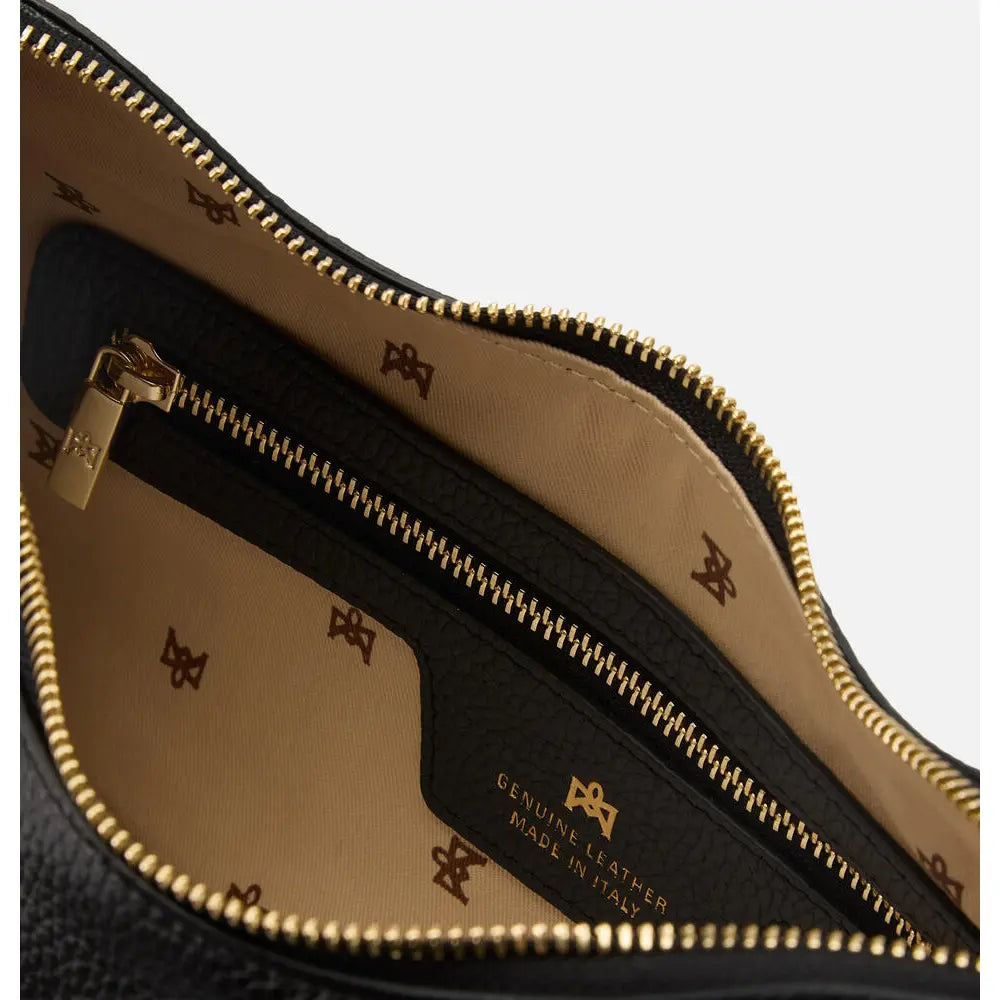 Cuoieria Fiorentina | Hobo Squadrata Eva Soft in Pelle Bottalata | Nero