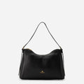 Cuoieria Fiorentina | Hobo Squadrata Eva Soft in Pelle Bottalata | Nero