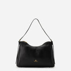 Cuoieria Fiorentina | Hobo Squadrata Eva Soft in Pelle Bottalata | Nero
