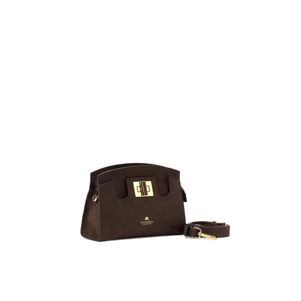 Cuoieria Fiorentina | Pochette Bella Soft Pouch In Nabuck | Cioccolato