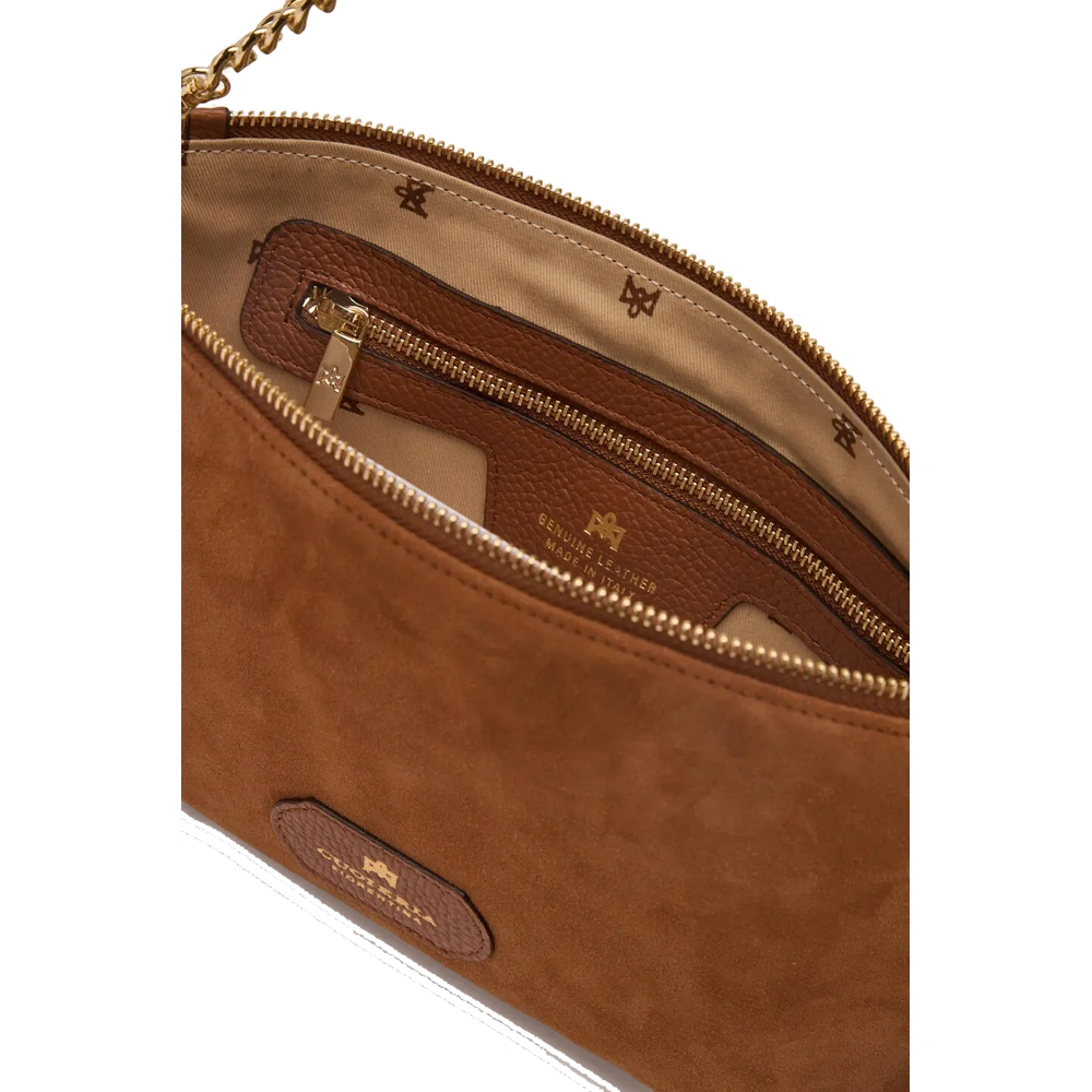 Cuoieria Fiorentina | Pochette Pouch Con Frange In Pelle | Caramel