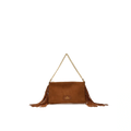 Cuoieria Fiorentina | Pochette Pouch Con Frange In Pelle | Caramel