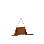 Cuoieria Fiorentina | Pochette Pouch Con Frange In Pelle | Caramel