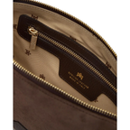 Cuoieria Fiorentina | Pochette Pouch Con Frange In Pelle | Cioccolato