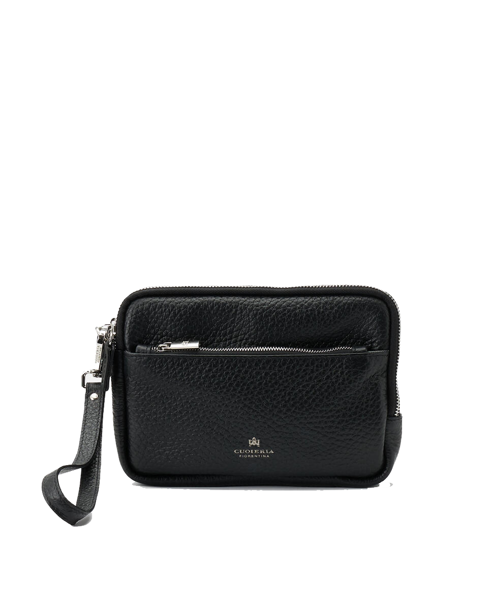 Cuoieria Fiorentina | Pochette Uomo Brad In Pelle Bottalata | Nero