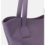 Cuoieria Fiorentina | Tote Bag Piccola Twin In Vera Pelle Bottalata | Lavanda Made In Italy