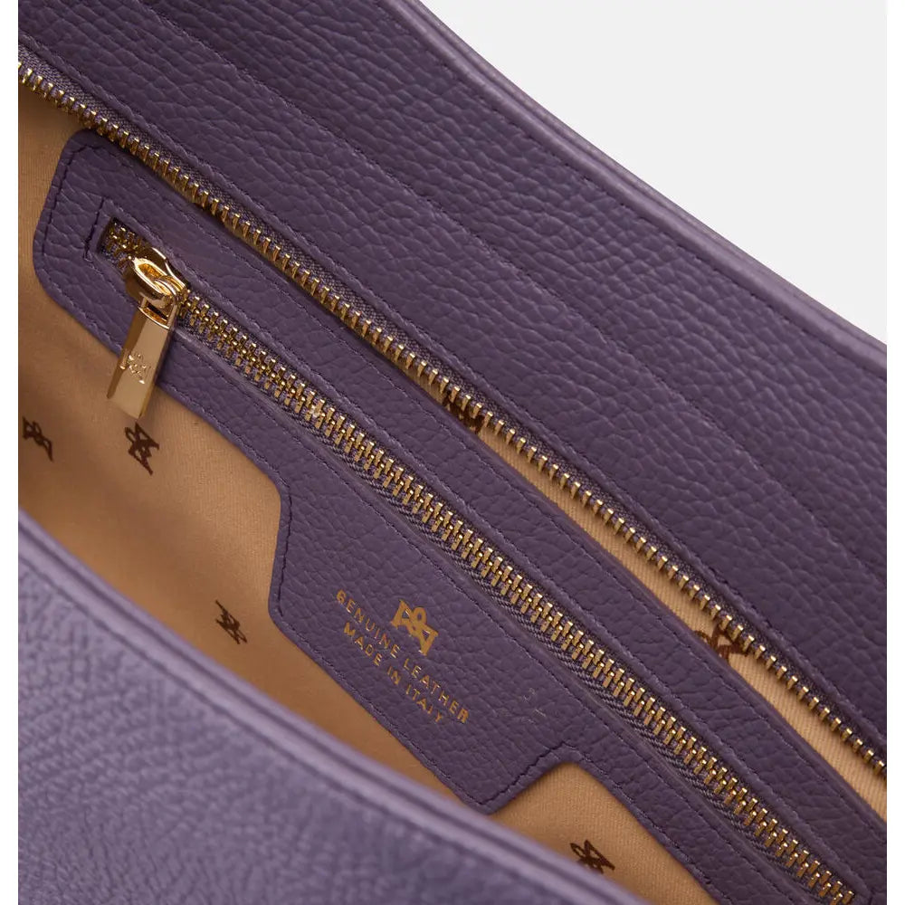 Cuoieria Fiorentina | Shopping Bag Twin in Pelle Bottalata | Lavanda