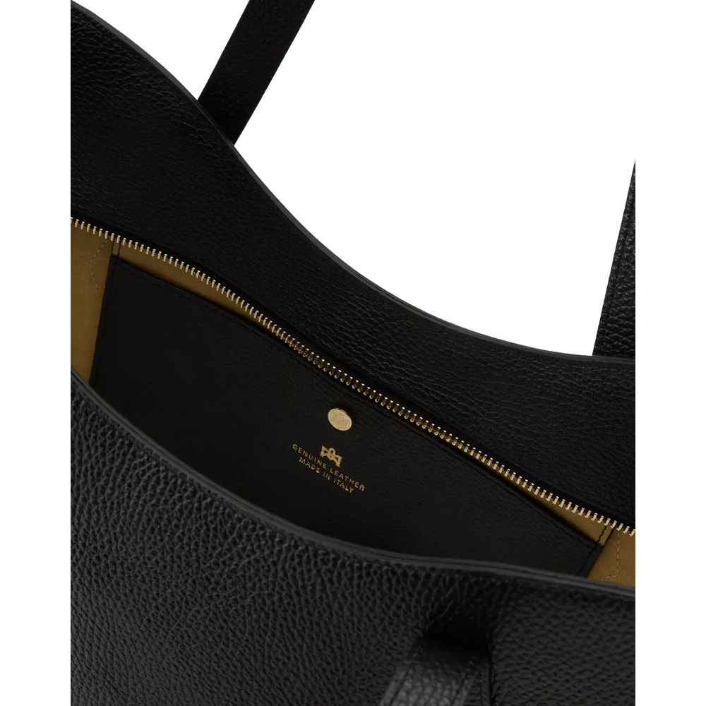 Cuoieria Fiorentina | Shopping Bag Wave In Pelle Bottalata | Nero