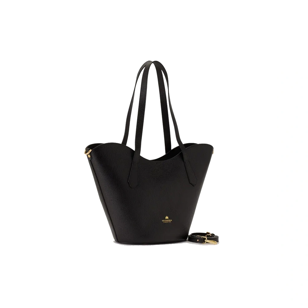 Cuoieria Fiorentina | Shopping Bag Wave In Pelle Bottalata | Nero