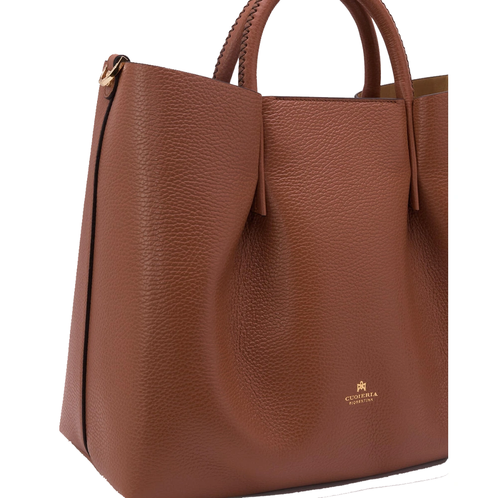 Cuoieria Fiorentina | Tote Bag Candy In Pelle Bottalata | Caramel