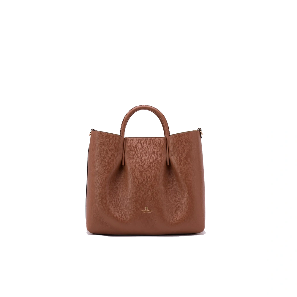 Cuoieria Fiorentina | Tote Bag Candy In Pelle Bottalata | Caramel