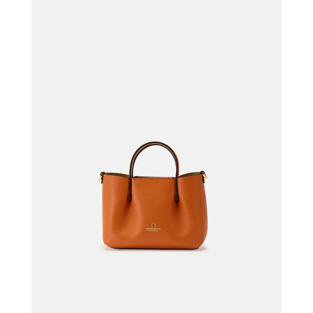Cuoieria Fiorentina | Tote Bag Mini Candy in Pelle Bottalata | Arancio