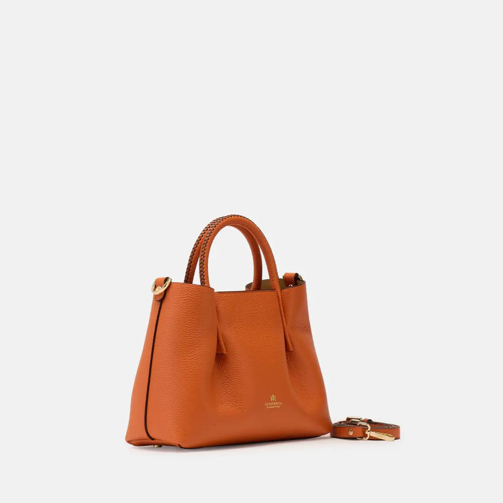Cuoieria Fiorentina | Tote Bag Piccola Candy in Pelle Bottalata | Arancio