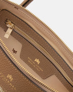Cuoieria Fiorentina | Tote Bag Piccola Holly in Rafia e Pelle | Desert