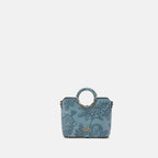 Cuoieria Fiorentina | Tote Bag Piccola Mimì in Pelle | Celeste