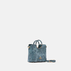 Cuoieria Fiorentina | Tote Bag Piccola Mimì in Pelle | Celeste