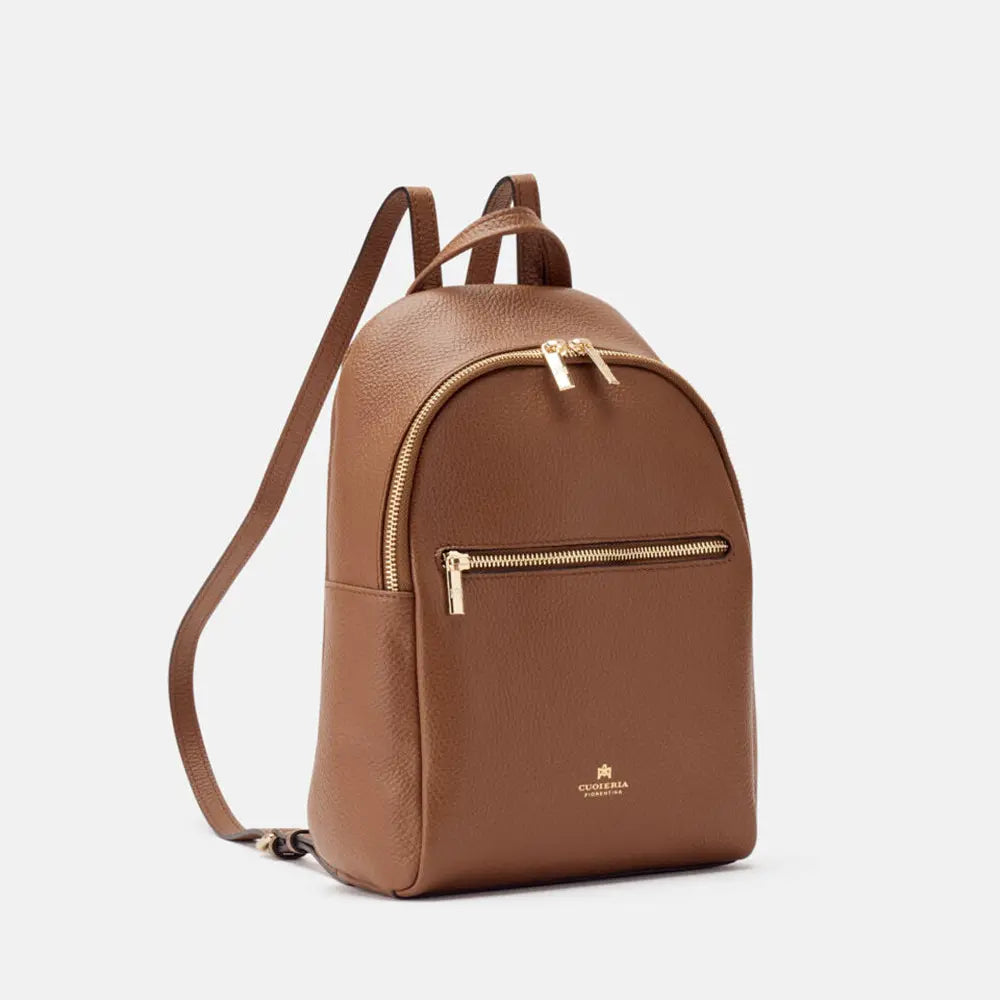 Cuoieria Fiorentina | Zaino Piccolo Velvet in Pelle | Caramel