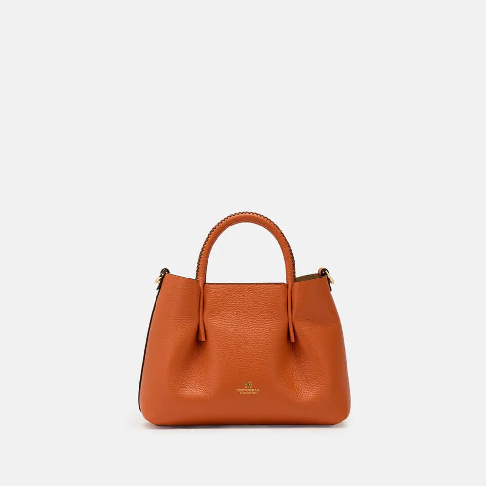 Cuoieria Fiorentina | Tote Bag Piccola Candy in Pelle Bottalata | Arancio
