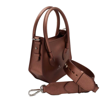Cuoieria Fiorentina Borsa Tote Piccola Penta Color Oro Rosa