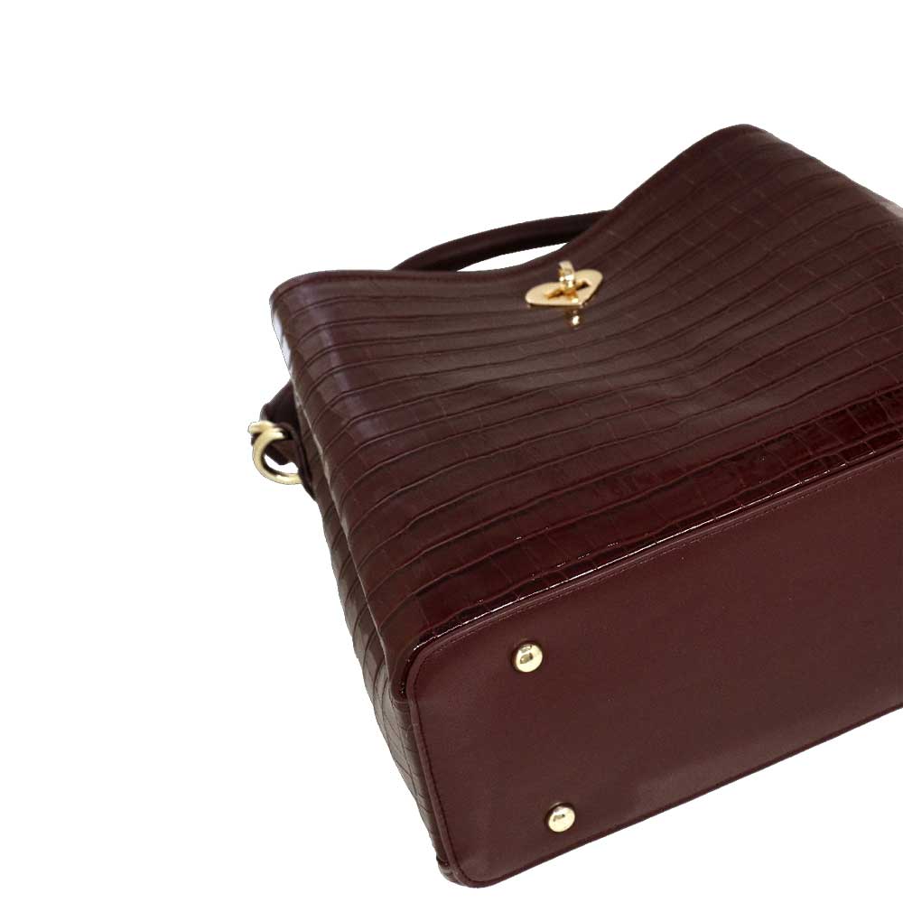 Camomilla Milano | Borsa a Mano Jill Bordeaux con Cuore