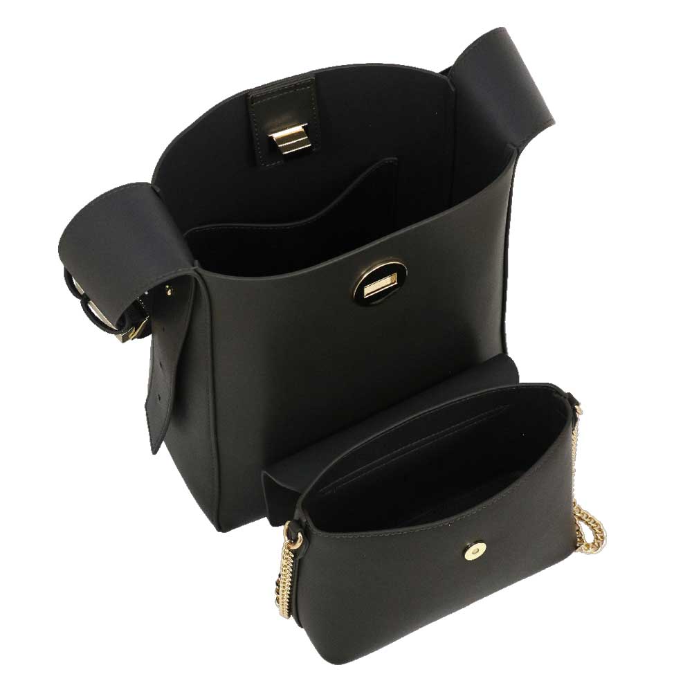 Camomilla Milano | Secchiello Nives M Grigio | Set Bag in Bag