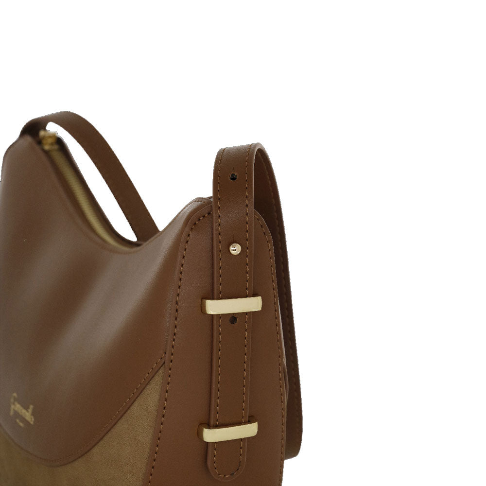 Camomilla Milano | Borsa a Spalla Emma Marrone Effetto Camoscio