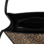 Camomilla Milano | Borsa a Spalla Jill Nera Stampa Leopardata